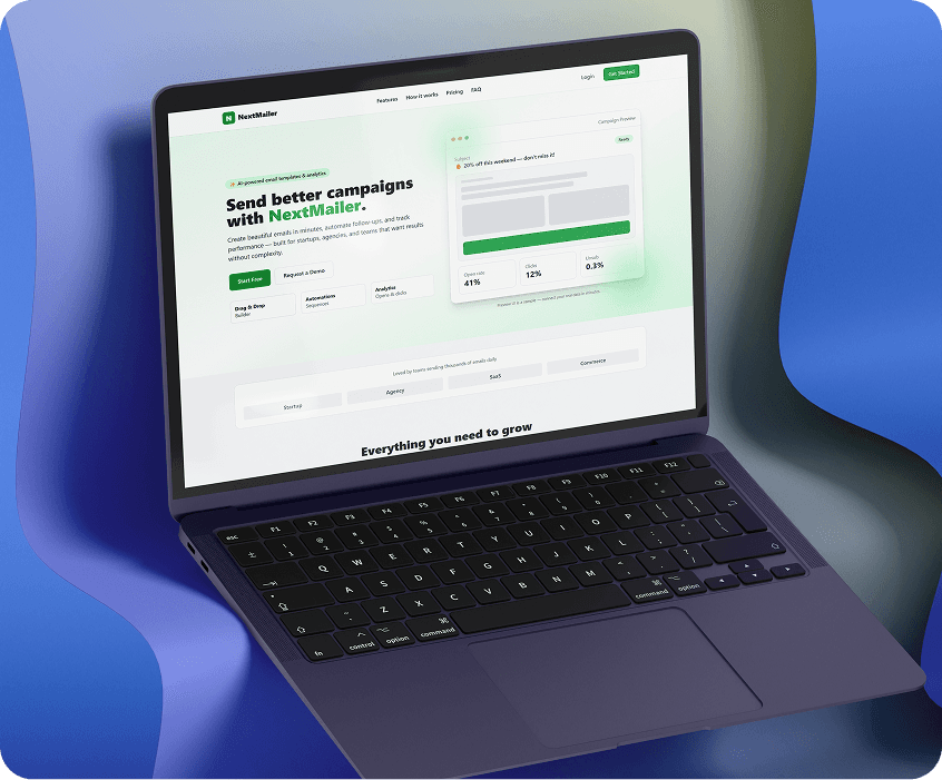 NextMailer campaign dashboard